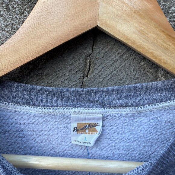 70's Russell Athletic M.B.A 954 Faded Grey Sweatshirt Crewneck - Picture 3 of 6